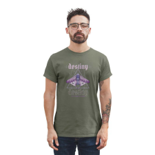 D&B Férfi/Unisex Póló ST00235 Destiny Katonai zöld-Méret M férfi póló