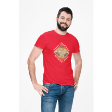  D&B Férfi/Unisex Póló ST00250 Halloween Piros-Méret 2XL