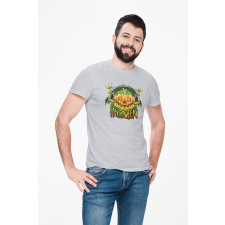 D&B Férfi/Unisex Póló ST00256 Halloween Szürke-Méret L férfi póló