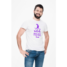  D&B Férfi/Unisex Póló ST00257 Halloween Fehér-Méret XL