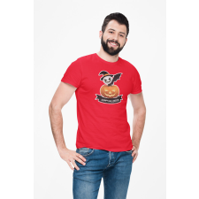 D&B Férfi/Unisex Póló ST00259 Halloween Piros-Méret 4XL férfi póló