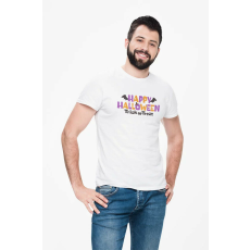  D&B Férfi/Unisex Póló ST00260 Halloween Fehér-Méret 5XL