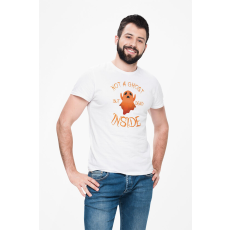  D&B Férfi/Unisex Póló ST00261 Halloween Fehér-Méret L