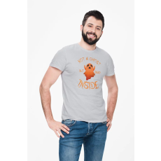  D&B Férfi/Unisex Póló ST00261 Halloween Szürke-Méret 2XL