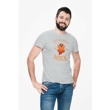 D&B Férfi/Unisex Póló ST00261 Halloween Szürke-Méret M férfi póló