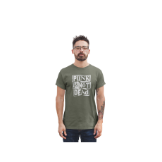  D&B Férfi/Unisex Póló ZN00004 Punk Is Not Dead  Katonai zöld -Méret S