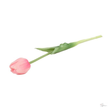 D&D Selyemvirág tulipán szálas gumi 44cm rózsaszín dekorációs kellék