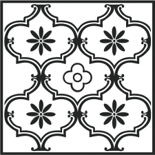 d-c-fix Öntapadós padlólapok "Ornament", 2745052, 11 db = 1 m² tapéta, díszléc és más dekoráció