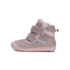D.D. Step barefoot - Rózsaszín csillogós, bélelt bokacipő cipő - W063-42254C gyerek cipő
