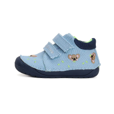 D.D. Step barefoot világoskék macikás vászoncipő - 20 gyerek cipő