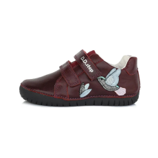 D.D. Step bordó madaras zárt cipő - S050-674A - 27