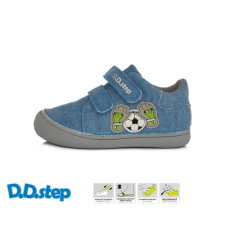 D.D.step D.D Step - Átmeneti zárt gyerekcipő - vászon - farmerkék, foci 31 gyerek cipő