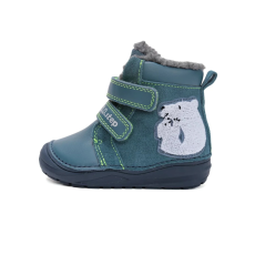 D.D. Step D.D.Step Kisfiú Bélelt bokacipő - Macis - Kék - W071-52346B-31