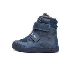 D.D. Step D.D.Step Kisfiú Világító Bélelt bokacipő - Csillagos - Királykék - W068-52998A-34