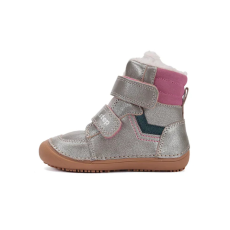 D.D. Step D.D.Step Kislány Barefoot Bélelt bokacipő - Ezüst - W063-52804D-26