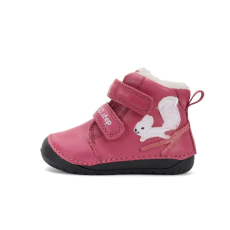 D.D. Step D.D.Step Kislány Barefoot Bélelt bokacipő - Mókusos - Rózsaszín - W070-52214B