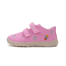 D.D. Step D.D.Step Kislány Barefoot Vászoncipő mintás - rózsaszín - C077-51663C-28