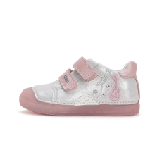 D.D. Step ezüst-rózsaszín unikornisos zárt cipő - S049-51250 - 30