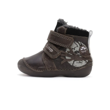 D.D.step fluorezskáló talpú bélelt bőrcsizma W015-42249A-21 gyerek csizma, bakancs