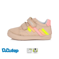 D.D.step – Gyerekcipő – Átmeneti bőrcipő – rózsaszín, sárga 26