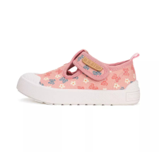 D.D. Step rózsaszín lepkés vászoncipő - 30 gyerek cipő