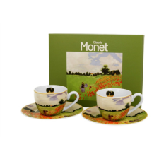  D.G.60287 Porceláncsésze+alj,110ml dobozban, 2 személyes, Monet: Pipacsmező konyhai eszköz