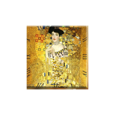  D.I.19-20 Üveg falióra 30x30cm,Klimt:Adele (Arany nő) falióra