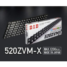  D.I.D 520ZVM-X X-gyűrűs meghajtólánc 520 egyéb motorkerékpár alkatrész