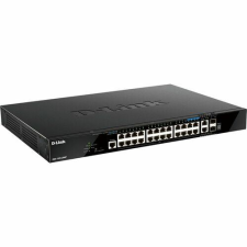 D-Link 28 portos Smart menedzselhető POE+ Gigabit Switch (DGS-1520-28MP/E) (DGS-1520-28MP/E) hub és switch