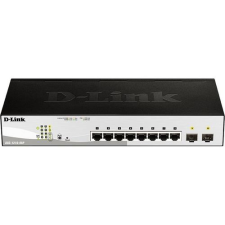 D-Link 8 portos POE Smart menedzselhető Gigabit Switch (DGS-1210-08P/E) (DGS-1210-08P/E) hub és switch