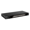 D-Link DGS-1520-28MP hálózati kapcsoló Vezérelt L3 Gigabit Ethernet (10/100/1000) Ethernet-áramellátás (PoE) támogatása 1U Fekete (DGS-1520-28MP)