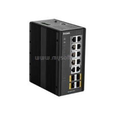 D-Link DIS-300G-14PSW Gigabit Managed PoE Switch  (DIS-300G-14PSW) hub és switch