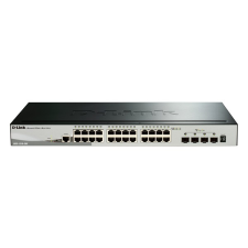 D-Link Switch DGS-1510-28X 24x1000Mbps + 4x10G SFP+ SmartPro hub és switch