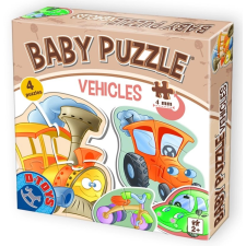  D-toys baba puzzle közlekedési eszközök 4 az 1-ben puzzle, kirakós