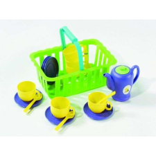 D-Toys Edénykészlet kosárban, teás szett, 21 részes 5006 konyhakészlet