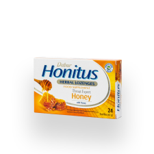  Dabur Honitus Honey méz ízű gyógynövényes szopogató tabletta vitamin és táplálékkiegészítő