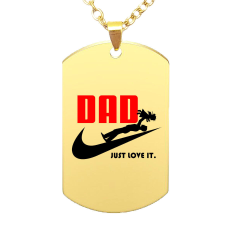 DAD Just love it. medál lánccal, választható több színben nyaklánc