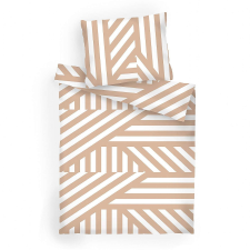 Dadka pamut, Zebra, világosbarna 140 × 200, 70 × 90 cm (8595085900519) lakástextília