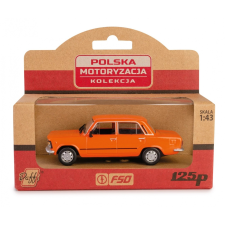 Daffi PRL Kollekció Fiat 125p gyűjthető kisautó 1:43 - Narancs (K-593) autópálya és játékautó