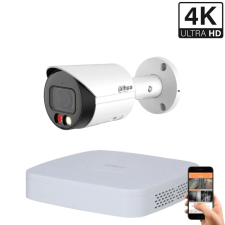 Dahua 1 kültéri kamerás IP kamerarendszer 8MP színes éjjellátással (DAHUA-IP-8MP-01) megfigyelő kamera