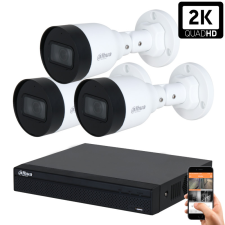Dahua 3 biztonsági kamerás IP kamera rendszer 5MP megfigyelő kamera