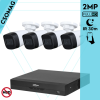  Dahua 4 cső kamerás analóg megfigyelőrendszer 2MP HD cső biztonsági kamera, 2.8 mm fix objektívvel
