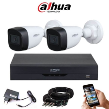 Dahua 5 megapixeles 2 csőkamerás rendszer 30 méter látótávolság megfigyelő kamera