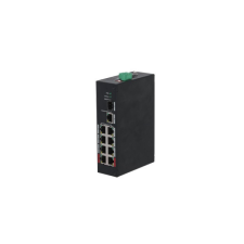 Dahua PFS3110-8ET-96-V2 2x 10/100(Hi-PoE/PoE+/PoE)+6x 10/100(PoE+/PoE)+1x gigabit uplink+1x SFP uplink, 96W PoE switch hub és switch