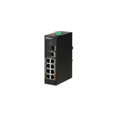 Dahua PoE switch - PFS3110-8ET-96 (8x 100Mbps PoE (96W) + 1x 1Gbps + 1 SFP, 53VDC) biztonságtechnikai eszköz