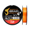  DAIWA J Braid Expedition X8E Braided Cord 150m 0,18mm 12,3kg fonott zsinór Smash Orange (12550-018)