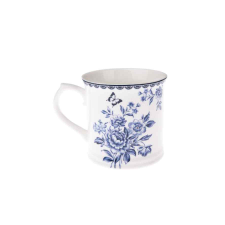 Dakls DAK.NOP5116 Porcelánbögre kék rózsacsokros, 400ml bögrék, csészék
