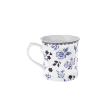 Dakls DAK.NOP5117 Porcelánbögre kék vegyes virágos, 400ml bögrék, csészék