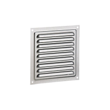dalap Ezüst fém szellőzőrács rovarhálóval 250x250 mm hűtés, fűtés szerelvény