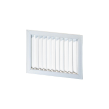 dalap Fehér színű műanyag szellőzőrács fix zsaluval 603x303 mm hűtés, fűtés szerelvény